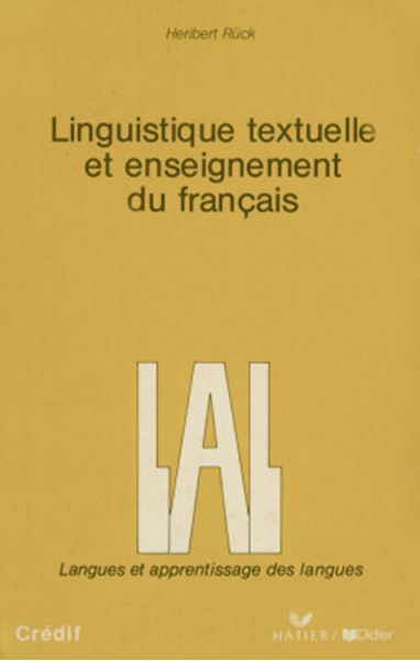 Picture of LINGUSTIQUE TEXTUELLE ET ENSEIGNEMENT DU FRANCAIS - LAL
