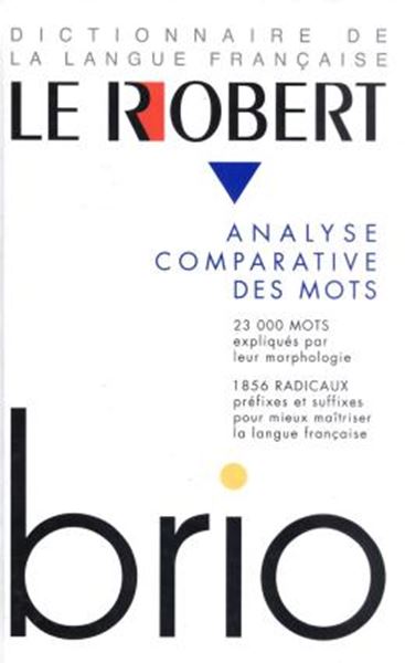 Picture of LE ROBERT BRIO - ANALYSE COMPARATIVE DES MOTS