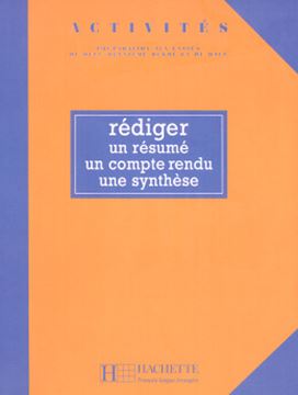 Imagem de REDIGER UN RESUME, UN COMPTE RENDU, UNE SYNTESE