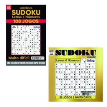 Imagem de KIT 2 LIVROS SUDOKU - LETRAS E NUMEROS - VOL. 1