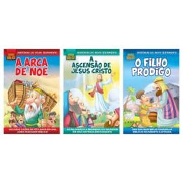 Imagem de COMBO QUADRINHOS BIBLICOS 01 - KIT COM 3 QUADRINHOS