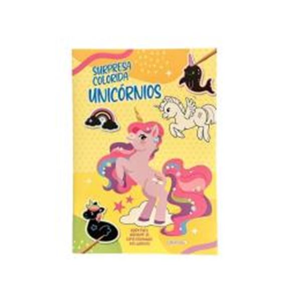 Picture of SURPRESA COLORIDA - UNICORNIOS - RASPE PARA DESCOBRIR AS CORES ESCONDIDAS NOS ADESIVOS!