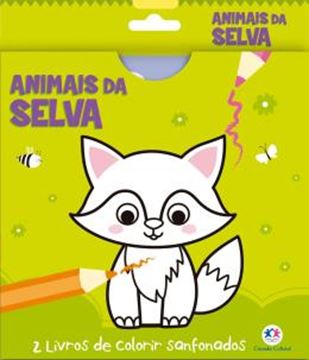 Imagem de ANIMAIS DA SELVA - 2 LIVROS DE COLORIR SANFONADOS