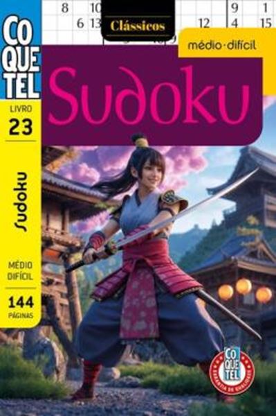Picture of LIVRO COQUETEL SUDOKU MEDIO-DIFICIL 23 S/P